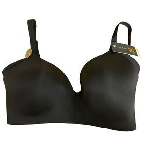 Wacoal Ultimate Side Smoother Wireless Bra Black Sz 34DD  852281